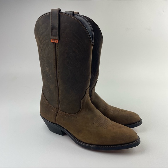 Vintage Levi's Orange Tab Cowboy Cowgirl Leather Boots Women’s Size 9 - Picture 1 of 10